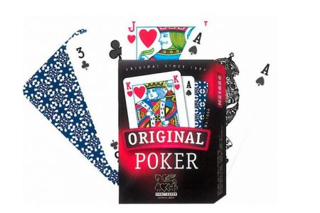 Poker společenská hra karty v papírové krabičce 6x9cm