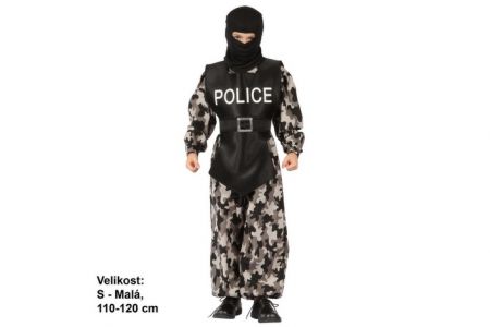 Kostým na karneval POLICISTA 110-120cm 4-6let (šaty na karneval)