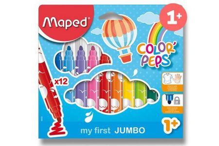 Dětské fixy Maped Color&sbquo;Peps Jumbo 12ks