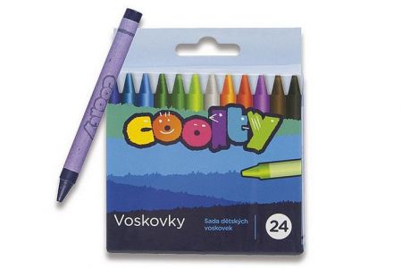 Voskové pastelky Coolty 24ks