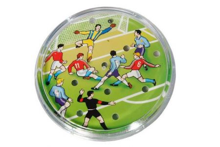 Kopaná/Fotbal hra hlavolam plast průměr 9cm