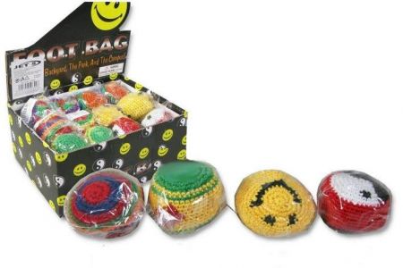 H-KISS míček HAKISÁK 6cm (Hacky sack barevný pletený)