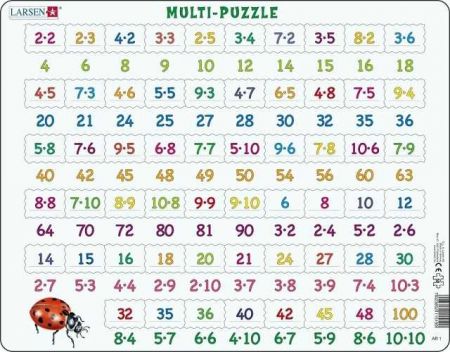 Puzzle Násobení 81 dílků