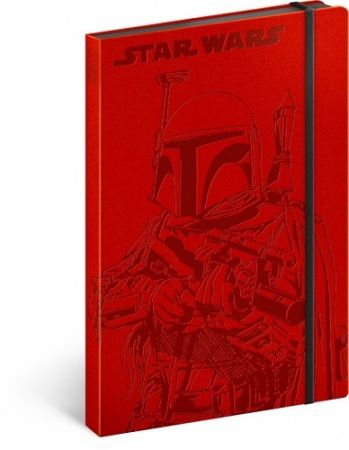 Notes Star Wars – Hunter, nelinkovaný, 13 x 21 cm