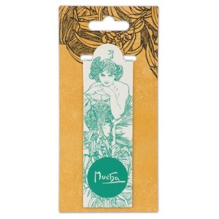 Magnetická záložka Alfons Mucha – Emerald, Fresh Collection 