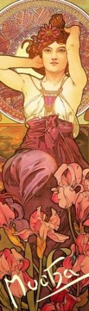 Záložka Alfons Mucha –  Ametyst