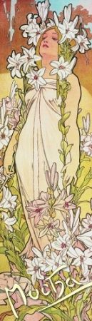 Záložka Alfons Mucha – Lilie