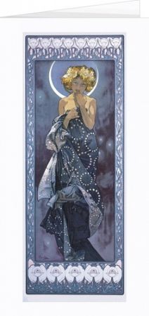 Blahopřání Alfons Mucha – The Moon 