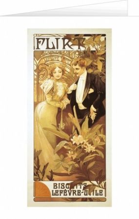 Blahopřání Alfons Mucha – Flirt