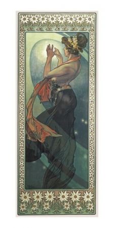 Pohled Alfons Mucha – Pole Star, dlouhý