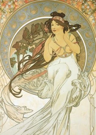 Pohled Alfons Mucha – Music, krátký