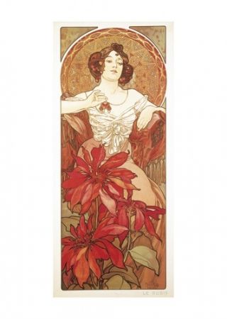 Pohled Alfons Mucha – Ruby, krátký