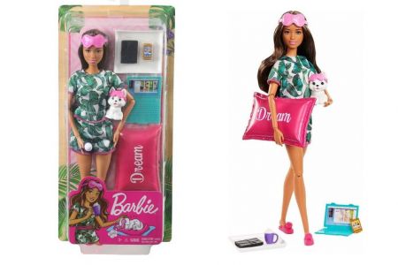 Mattel Barbie wellness panenka hnědé vlasy