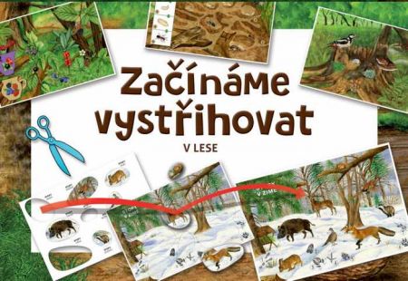 Vystřihovánky Začínáme vystřihovat - V lese (jednoduchá vystřihovánka BETEXA)