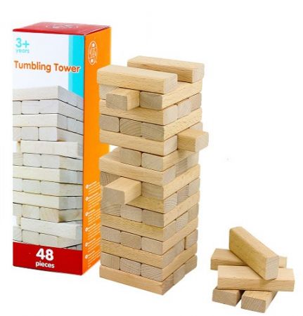 Hra věž jenga přírodní 48ks