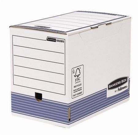 Archivační krabice &quot;BANKERS BOX® SYSTEM by FELLOWES®&quot;, modrá, 200 mm, A4, FELLOWES