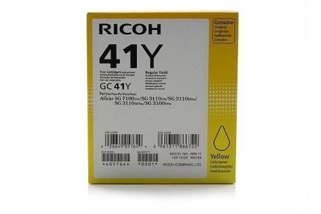 405764 Toner pro SG 3100SNw, SG 7100DN tiskárny, RICOH Type GC41Y žlutá, 2 200 stránek