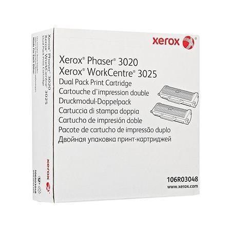 106R03048 Toner cart. pro Phaser 3020NI, WC3025NI tiskárnu, XEROX černá, 2x1,5 tis. stráne