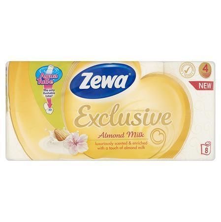 Toaletní papír &quot;Exclusive&quot;, 4vrstvý, 8 rolí, almond milk, ZEWA