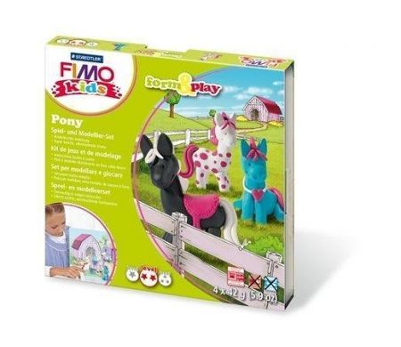 Sada FIMO® 8034 kids form&amp;play &quot;Pony&quot; Poníci