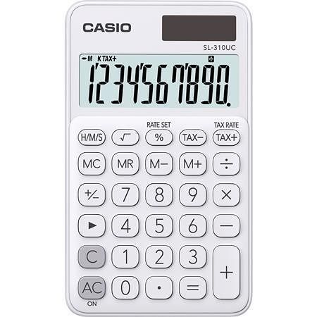 Kalkulačka &quot;SL 310&quot;, bílá, 10 místný displej, CASIO