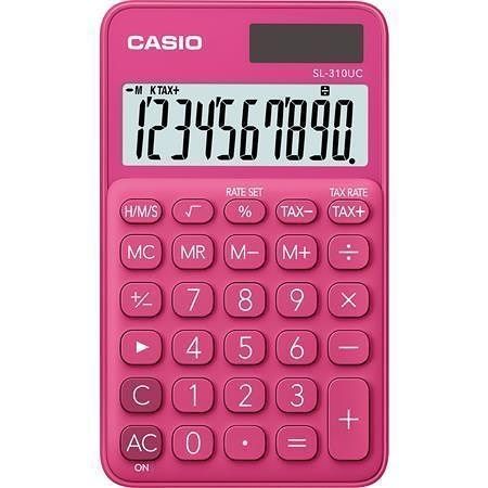 Kalkulačka &quot;SL 310&quot;, červená, 10 místný displej, CASIO