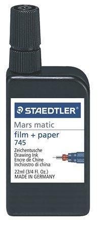 Technická tuš &quot;Mars Matic&quot;, černá, 22ml, STAEDTLER