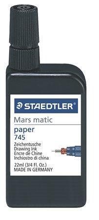 Technická tuš &quot;Mars Matic&quot;, černá, 22ml, STAEDTLER