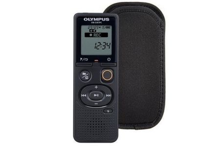 Digtafon, digitální, 4GB paměť, s pouzdrem, OLYMPUS &quot;VN-541PC&quot;, černý