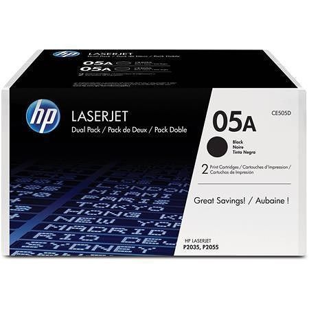 CE505A, Toner pro LaserJet P2035, P2055 do tiskárny, HP, černá 2*2,3tis. stran