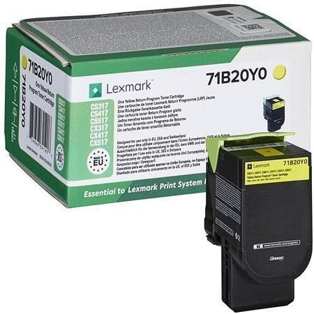 71B20Y0 Toner pro CS31/41/51X tiskárny, LEXMARK, žlutá, 2,3 tis. stran (vratná)