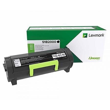 51B2000 Toner pro MS3/4/5/61X tiskárny, LEXMARK, černá, 2,5 tis. stran (vratná)