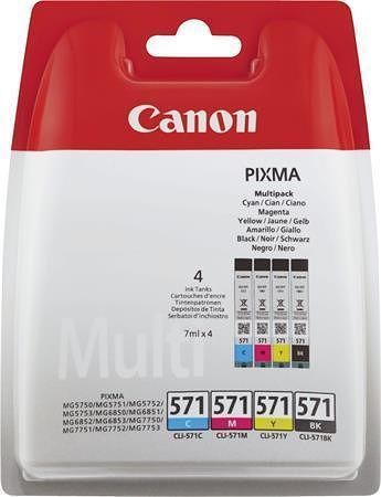 CLI-526KIT Inkjet cart. multipack pro Pixma MG 5700, 6800, 7700 tiskárny, CANON b+c+m+y, 4