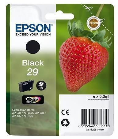 C13T29814010 Incjet Cartridge for XP235/332 printers, EPSON black, 5,3ml