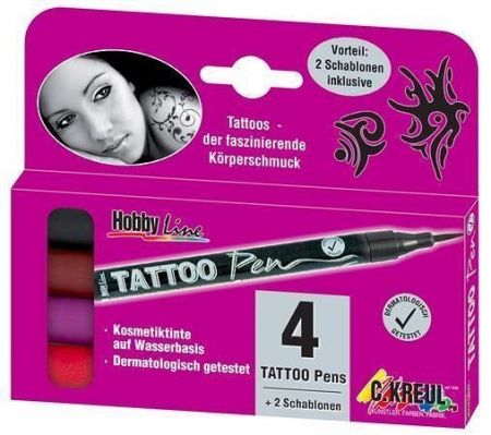 Sada Tetovací fix &quot;Tattoo Pen Set&quot; 4 ks, KREUL