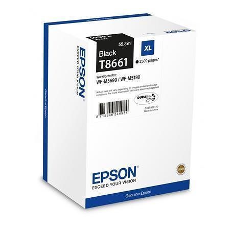 T8661 Inkoust pro WP-M5690DWF, WP-M5190DW tiskárny, EPSON černá, 2,5 tis. stran