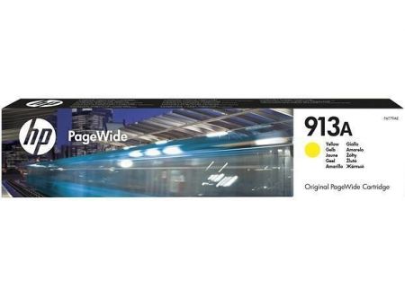 F6T79AE Inkoust pro PageWide 352, 377, PageWide Pro 452, 477 tiskárny, HP 913, žlutá, 3 ti