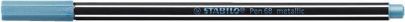 Fix &quot;Pen 68 metallic&quot;, kovová modrá, 1 mm, STABILO