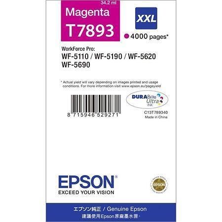 C13T789340 Inkjet Cart. pro WF-5110DW, WF-5190DW tiskárny, EPSON magenta, 34,2ml