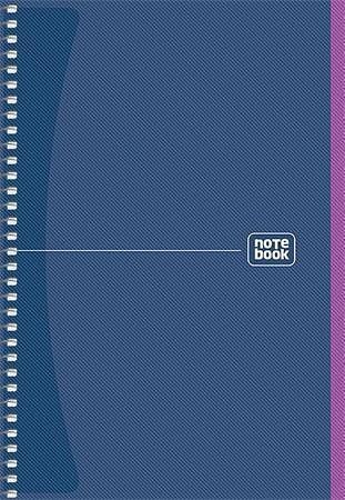 Spirálový sešit &quot;Notebook&quot;, mix, A5, čtverečkovaný, 80 listů, SHKOLYARYK