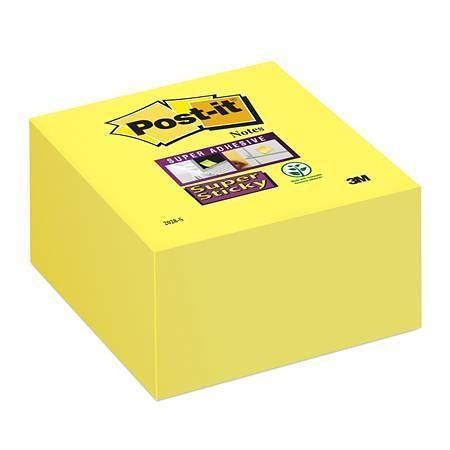 Samolepicí bloček &quot;Super Sticky&quot;, žlutá, 76x76 mm, 350 listů, 3M POSTIT