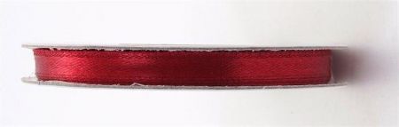 Satin ribbon, 6 mm, claret