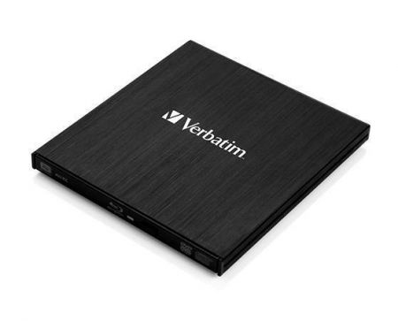 Externí slimline vypalovačka, Blu-ray, USB 3.0, VERBATIM