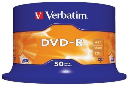 DVD-R 4,7GB, 16x, AZO, Verbatim, 50-cake