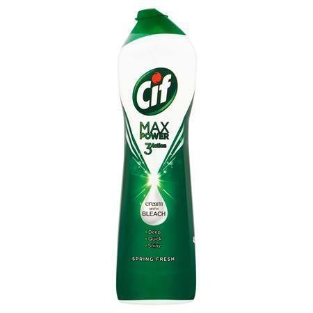 Čisticí prostředek s bělícím účinkem &quot;MaxPower&quot;, spring fresh, 450 ml, CIF