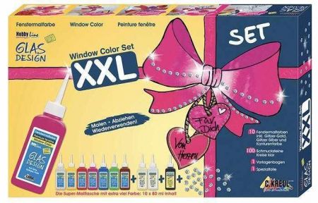 Sada barev na sklo &quot;Window Color XXL&quot;, Hobby Line, KREUL