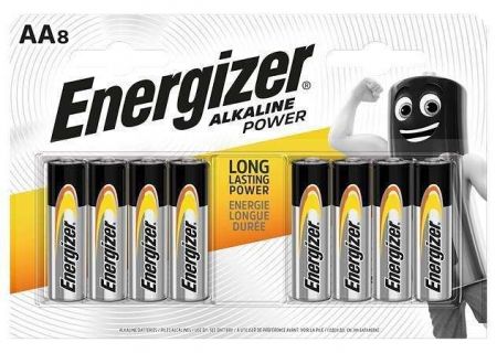 Baterie &quot;Alkaline Power&quot;, AA (tužková), 8 ks, ENERGIZER