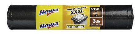 Pytle na odpadky &quot;XXXL&quot;, extra silné, 280l, 3ks, HEWA