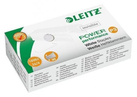 Bílé drátky Leitz Power Performance P3, Bílá