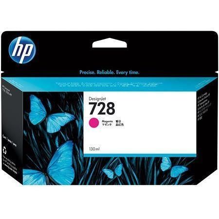 F9J66A Inkoust pro DesignJet T730, T830 tiskárny, HP 728, magenta, 130 ml